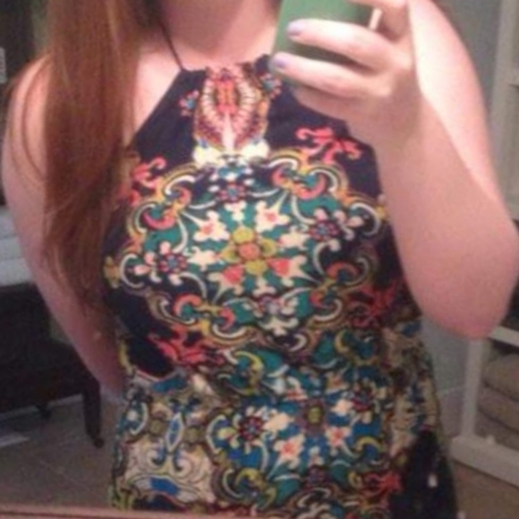 ‼️2/$15 Colorful print Maxi dress - Picture 8 of 9